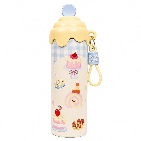 Cute Icecream Water Bottle for School Kids 600 ML
