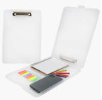 Clipboard with Storage Case | A4 Plastic Writing Pad & Document File Holder | Portable Clip Pad for Students, Teachers, Nurses & Office Use