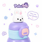 Kids Stainless Steel Water Bottle, Lavender Lulu Bunny | 450ml