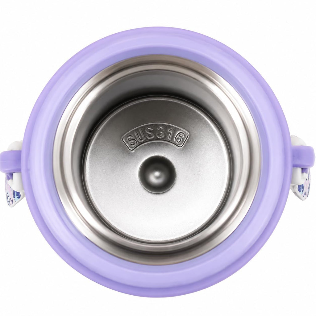 Kids Stainless Steel Water Bottle, Lavender Lulu Bunny | 450ml