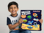 DIY Space Mould & Paint Kit for Kids | Plaster Painting Art & Craft Set with Colours, Brushes, Palette & Molds | Creative Learning Toy | Gift for Boys & Girls Age 5–12
