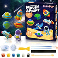 DIY Space Mould & Paint Kit for Kids | Plaster Painting Art & Craft Set with Colours, Brushes, Palette & Molds | Creative Learning Toy | Gift for Boys & Girls Age 5–12