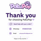 PokuPop Kawaii Character Kids Insulated Stainless Steel Water Bottle with Strap & Silicone Sleeve | 450ml | Leakproof | Hot & Cold Flask | BPA Free