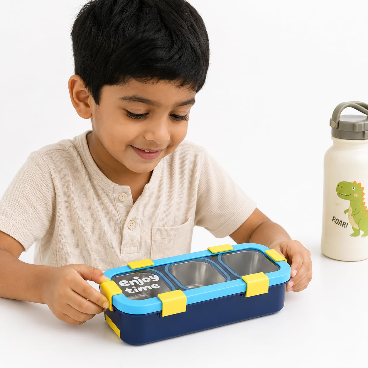 Kids Lunch Box | SUS 304 Stainless Steel Bento Box | PokuPop