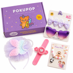 PokuPop Kids Rakhi Mini Hamper| Fun Rakhi for Kids | Raksha Bandhan Gift for Girls - 5 items