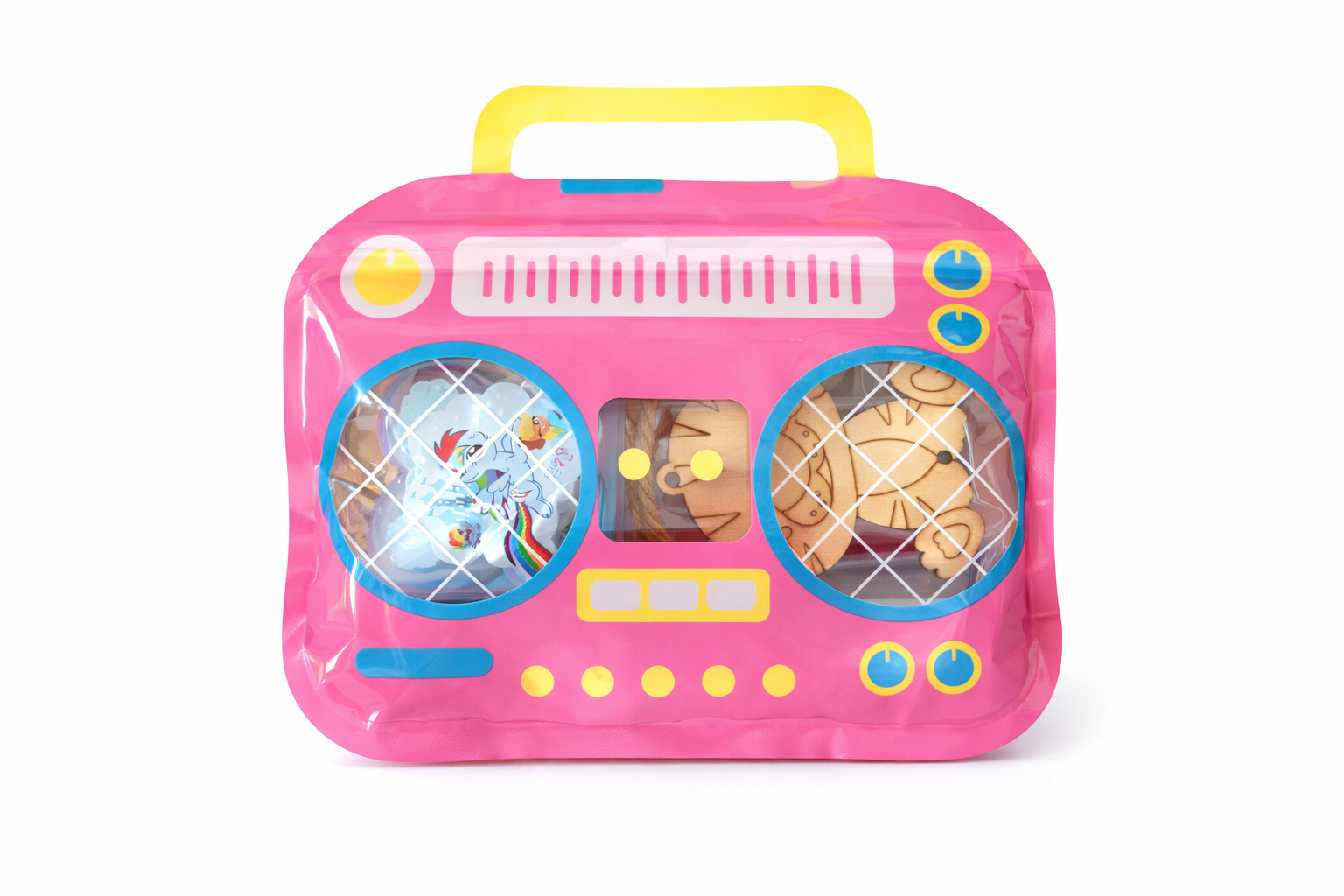 Fun Stationery Return Gift Hamper for Kids – Radio Pouch + Magic Pen + Paper Soap + DIY Craft MDF animal