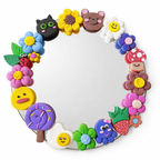 DIY Clay Mirror Kit for Kids | 6-Inch Craft Mirror with Easel | Creative Gift & Activity Kit