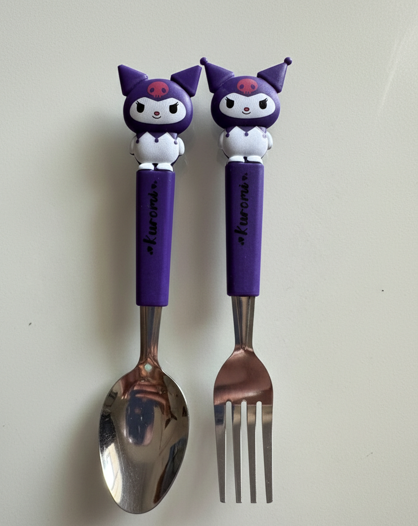 Kuromi Daily Cutlery Duo