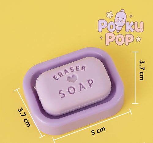 Bathing Soap Eraser for Kids | Washable Soap Eraser | Fun & Safe Stationery for School & Return Gifts (Pack of 2)