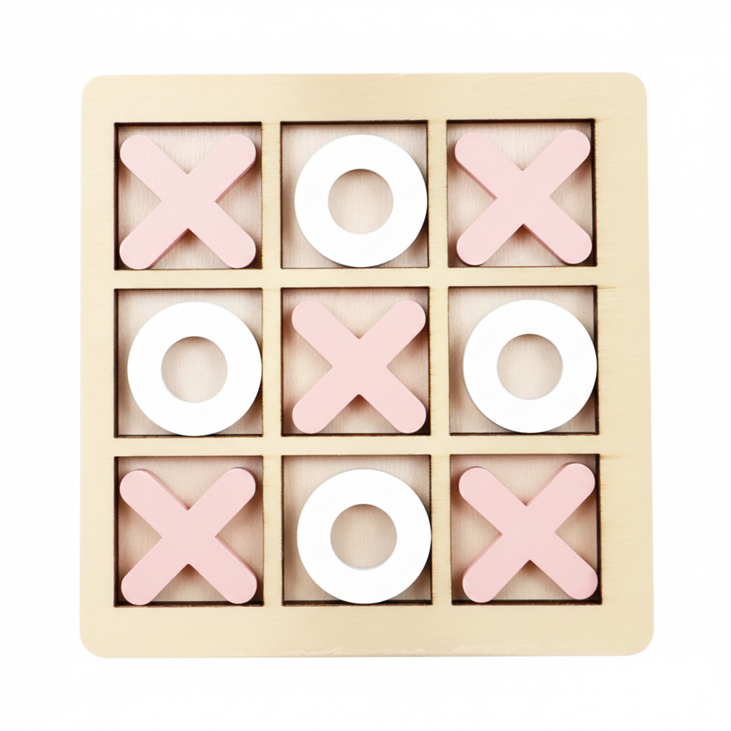 XO Tic-Tac-Toe Wooden Game