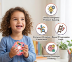 Fidget Magic Cube Spinner Toy | Multi-Track Finger Puzzle for Kids 3+ | Stress Relief & Focus Sensory Fidget Toy