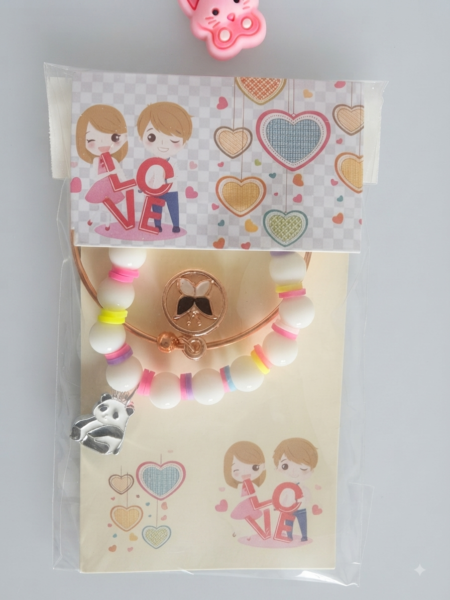 PokuPop Kids Rakhi Mini Hamper| Fun Rakhi for Kids | Raksha Bandhan Gift for Girls - 5 items