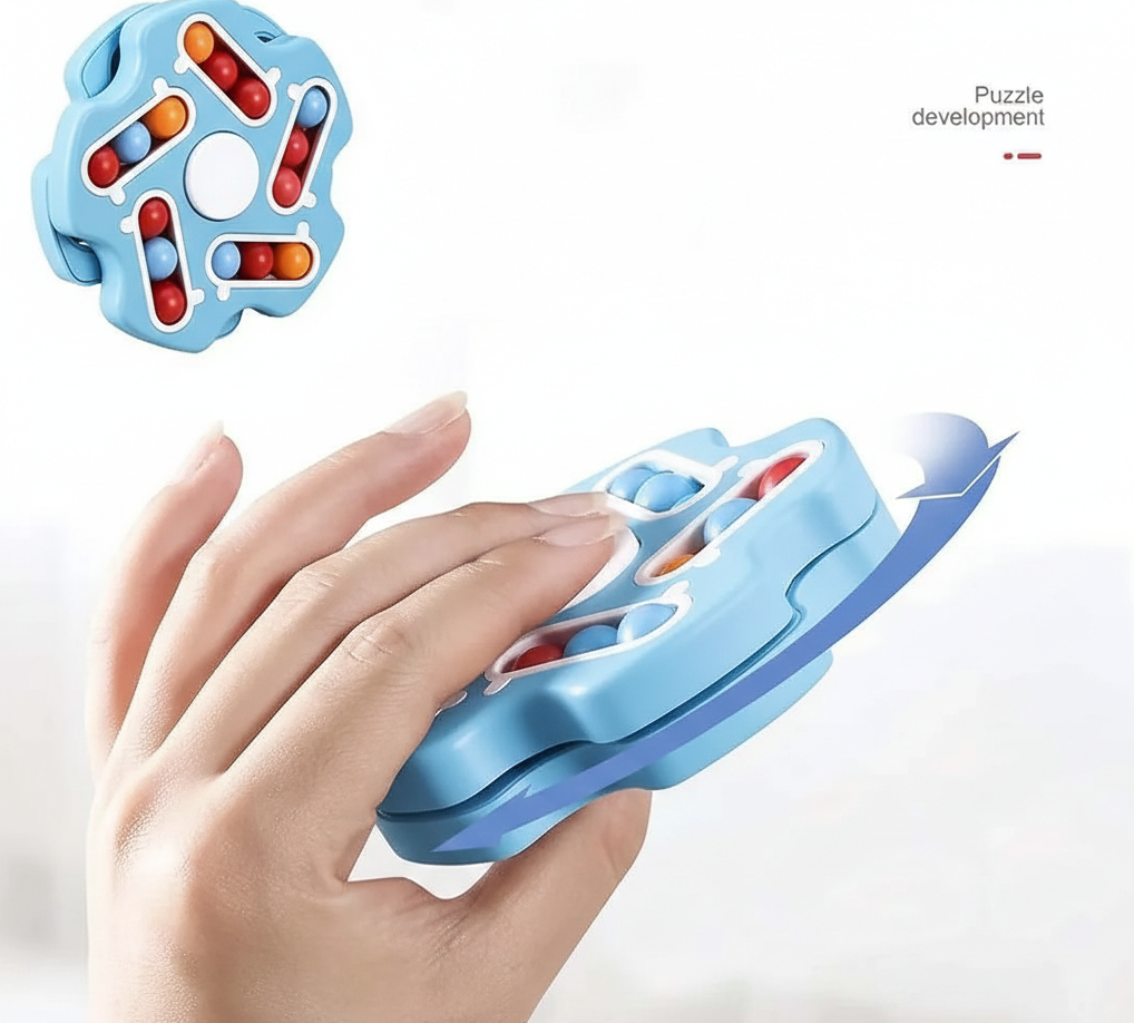 Fidget Magic Cube Spinner Toy | Multi-Track Finger Puzzle for Kids 3+ | Stress Relief & Focus Sensory Fidget Toy