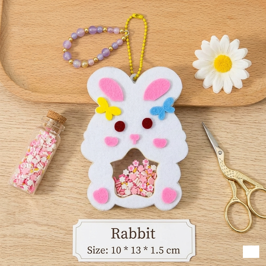 DIY Animal Shaking Ornament Craft Kit for Kids | Creative Handmade Activity | Fun Craft Kit for Girls & Boys | Birthday Return Gift | Art & Craft Toy for Ages 4+