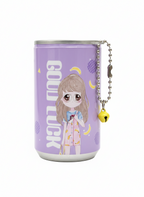 Cute Cartoon Girl Wet Wipes Mini Can – Pocket Wet Tissue for Kids | Travel & School Hygiene (Reusable Tin Pack)