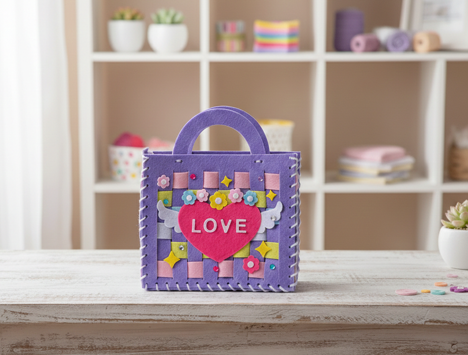 DIY Fancy Kids Sewing Bag Kit - Sew Your Own Bags Sewing