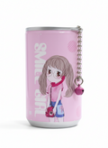 Cute Cartoon Girl Wet Wipes Mini Can – Pocket Wet Tissue for Kids | Travel & School Hygiene (Reusable Tin Pack)