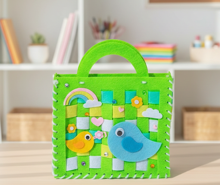 DIY Fancy Kids Sewing Bag Kit - Sew Your Own Bags Sewing