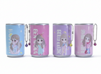 Cute Cartoon Girl Wet Wipes Mini Can – Pocket Wet Tissue for Kids | Travel & School Hygiene (Reusable Tin Pack)