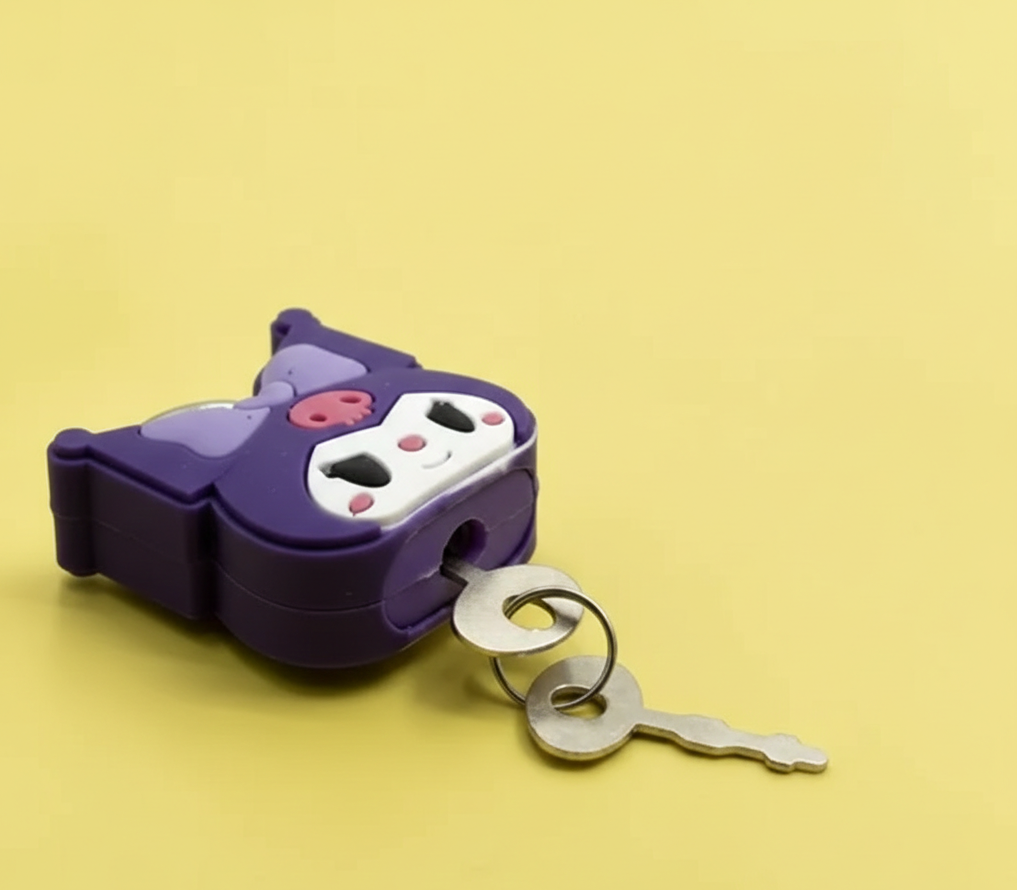 Sanrio Character Cute Lock | Mini Cartoon Safety Lock for Kids & Teens (Pack of 1)