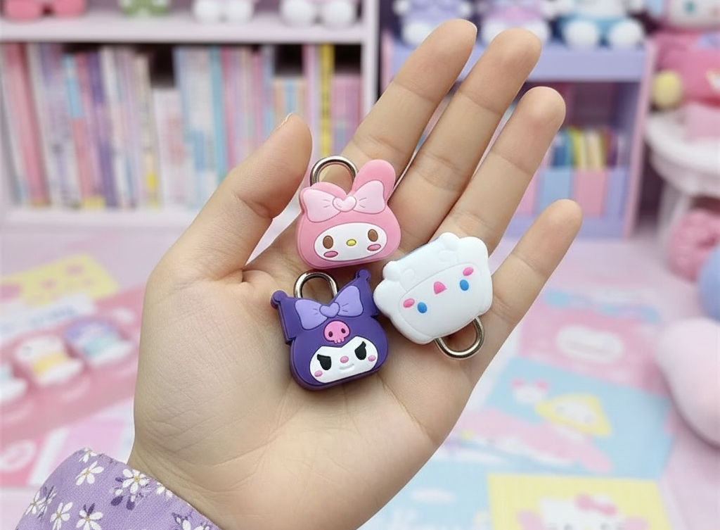Sanrio Character Cute Lock | Mini Cartoon Safety Lock for Kids & Teens (Pack of 1)