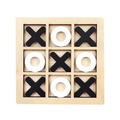 XO Tic-Tac-Toe Wooden Game