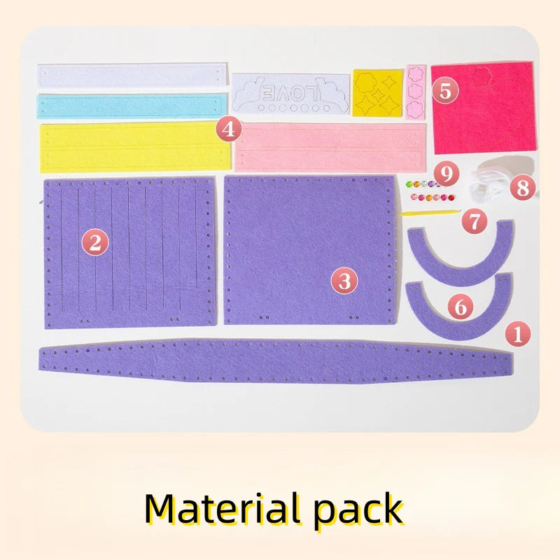 DIY Fancy Kids Sewing Bag Kit - Sew Your Own Bags Sewing