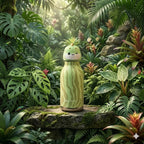 3D Chicu Tom Animal Insulated Stainless Steel Water Bottle, 480ml, Safari Theme, Leak Proof Vacuum Flask for Kids and Adults