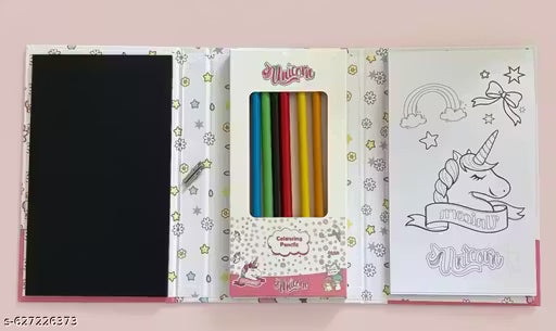 Magic Coloring & Scratch Art Book Set for Kids | Creative Fun Activity Kit